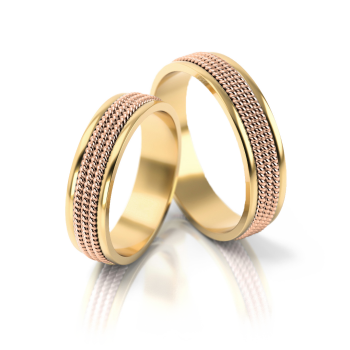 Preview: Stelmach Trauringe Weiss-Gelbgold Friedrichshafen 067